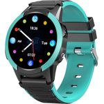 SaveFamily Slim Kindersmartwatch Smartwatch (3,25 cm/1,28 Zoll), inkl. magnetisches Ladekabel, mit Kamera, SOS-Taste, GPS und Chat, blau