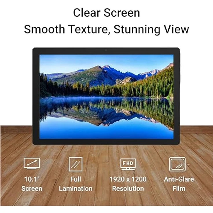 HUION Kamvas Slate 10 Standalone-Zeichentablett Schwarz/Grau, 10,1-Zoll-Digital Art Tablet mit Volllaminierung und 4096 Stufen – Bild 2