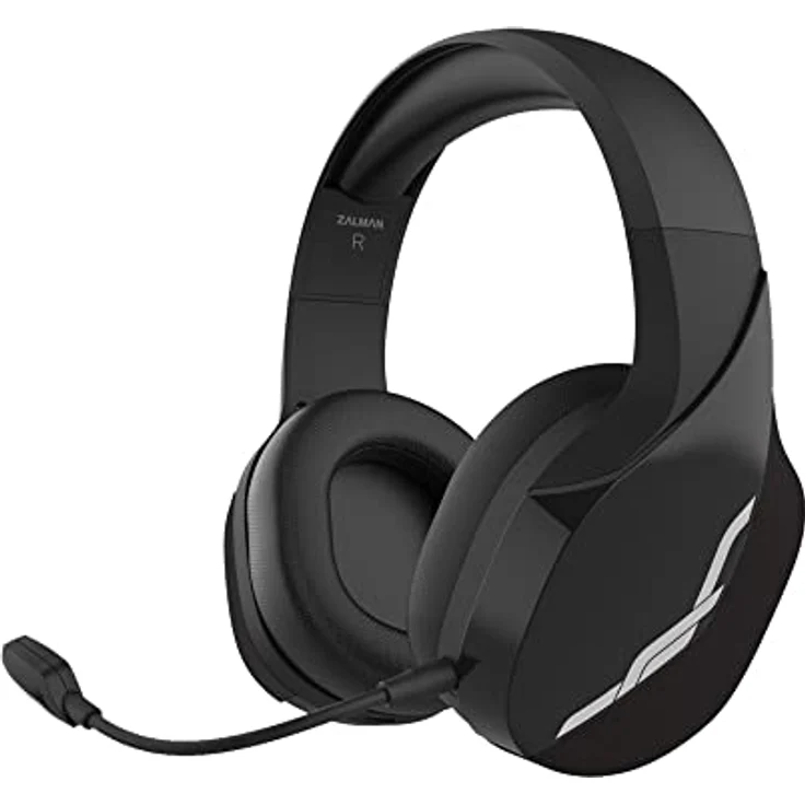 Zalman HPS700 Black, Kabelloses Gaming Headset mit 50 mm Treibern, Virtual 7.1 Surround Sound, Memory Foam Ohrpolstern, Schwarz – Bild 1