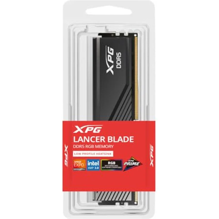ADATA XPG Lancer Blade RGB 16GB DDR5-6400 DIMM, CL32, schwarz, Intel XMP 3.0 & AMD EXPO-kompatibel (AX5U6400C3216G-SLABRBK) – Bild 2