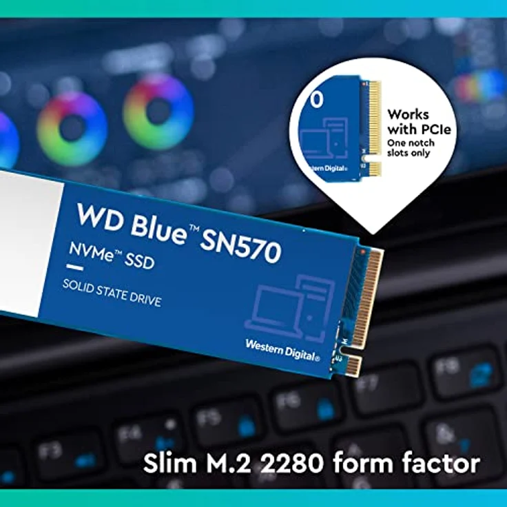 WD Blue SN570 NVMe SSD WDS200T3B0C - SSD - 2 TB - intern - M.2 2280 - PCI Express 3.0 x4 (NVMe) – Bild 4