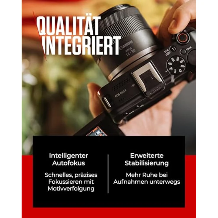 Canon EOS R50 V + RF-S 14-30mm F4-6.3 is STM PZ – Vlog-Kamera, schwarz | 4K-Video, APS-C-Sensor, Bluetooth – Bild 5
