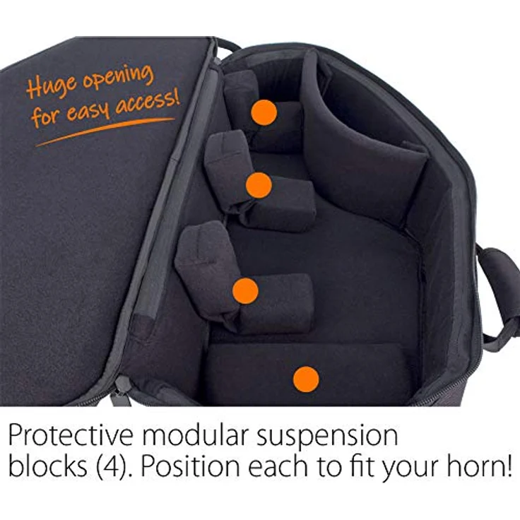 ProTec Tenorsaxophon-Gigbag Explorer-Serie (C236X), schützender Saxophon-Tasche mit robustem Material und ergonomischen Tragegriffen – Bild 3