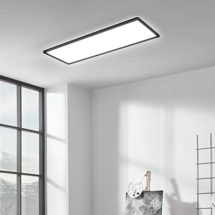 LEDKIA LIGHTING LED-Deckenleuchte 24W Rechteckig CCT 580x200 mm Doppelseitig SwitchCCT Schwarz für Wohnzimmer, Küche, Schlafzimmer – Bild 5