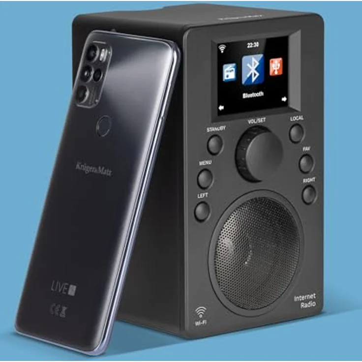 Kruger&Matz KM0818.1, Internetradio mit Bluetooth 5.0, 2,4" Farbdisplay und Weckfunktion – Bild 11