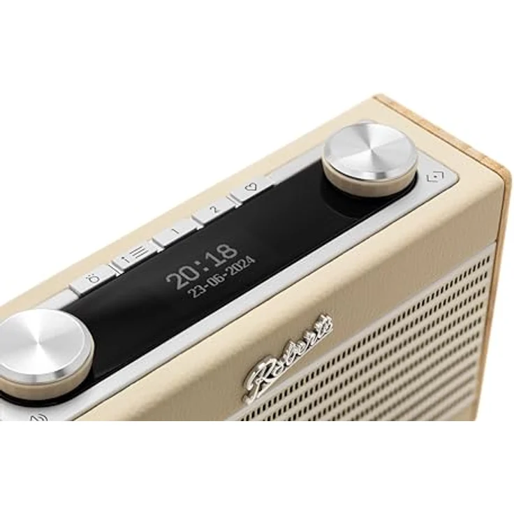 Roberts Radio Rambler UNO Tragbares DAB+/FM/Bluetooth-Radio, cremefarben mit kompaktem Design und Reiseschalter – Bild 4