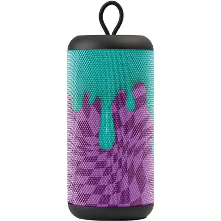 Music Sound Vertical Bluetooth-Lautsprecher, 5 Watt, 4 Stunden Wiedergabezeit, Bluetooth 5.0, Violett/Hellblau – Bild 1