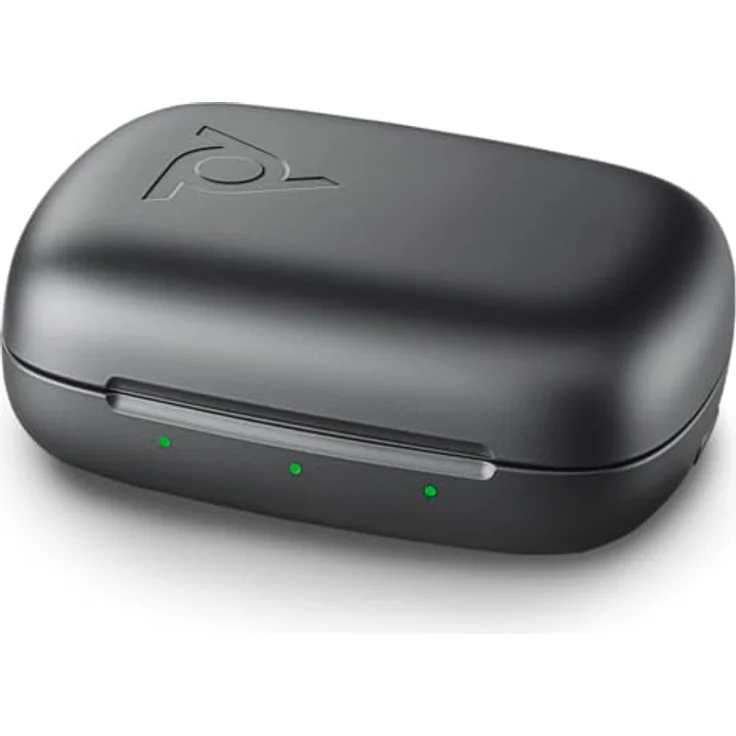Poly Voyager Free 60 UC, Kabelgebundenes Headset mit Qi-Ladefunktion und drei Ladestatus-LEDs, Schwarz – Bild 2