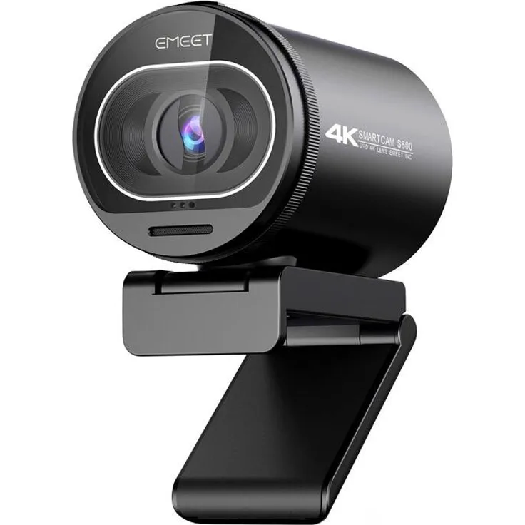 eMeet SmartCam S600 Kit, Full HD USB Webcam in Schwarz