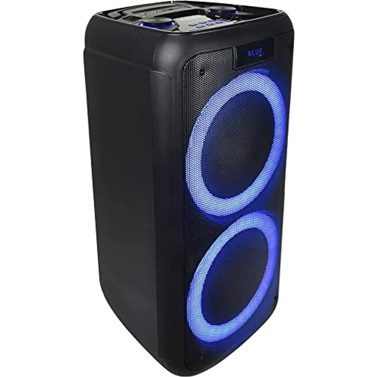 Ibiza - FREESOUND400 - Batteriebetriebener tragbarer Lautsprecher mit Bluetooth, USB, SD und AUX-IN mit Umgebungs-LEDs - 400W - Schwarz – Bild 5