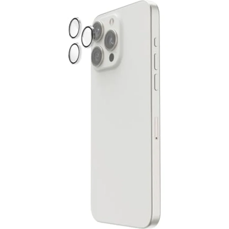 Hama Handy Kameraschutz für iPhone 16 Pro/16 Pro Max (3 Einzellinsen, stoßfest, 9H, kratzfest, blasenfrei) – Bild 1