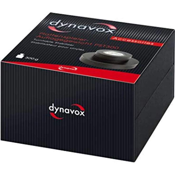 Dynavox Plattenspieler-Stabilizer PST300, Auflagegewicht mit Libelle aus Aluminium für Plattenspieler, Gewicht 300 g, Schwarz - Preisvergleich – Bild 4