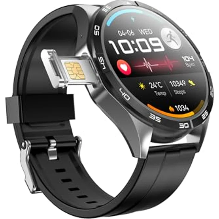 VALDUS VG52 PRO (2025) Grey, Gesundheitsuhr Smartwatch mit Telefoniefunktion, 1,43 Zoll AMOLED Display, 2GB RAM, 16GB ROM, 750mAh Akku, GPS, WLAN, Bluetooth – Bild 3