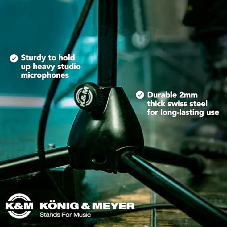 K&M 25400 Mikrofonstativ, schwarz – Bild 4