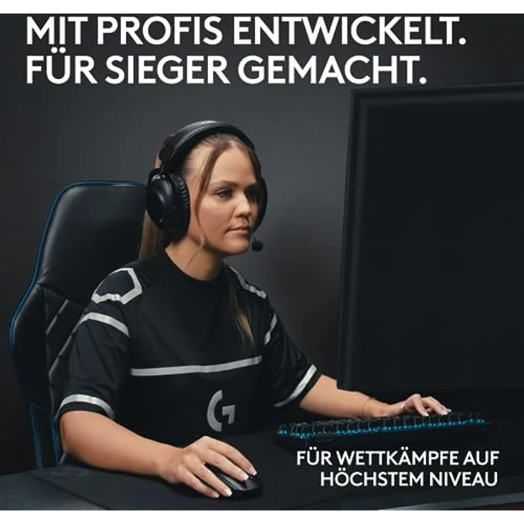 Logitech G PRO X TKL LIGHTSPEED kabellose Gaming-Tastatur, ultramobiles Design ohne Ziffernblock, LIGHTSYNC RGB, PBT-Tastenkappen, Tactile Switches (GX Brown), QWERTZ Deutsches Layout, Weiß – Bild 2