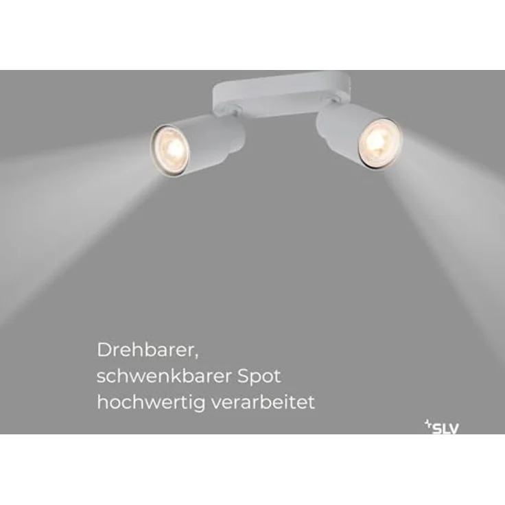 SLV PURI 2.0 TUBE, Deckenleuchte, Wandleuchte, Grau - Flexible Gestaltungsmöglichkeiten und reduzierter, industrieller Look – Bild 3