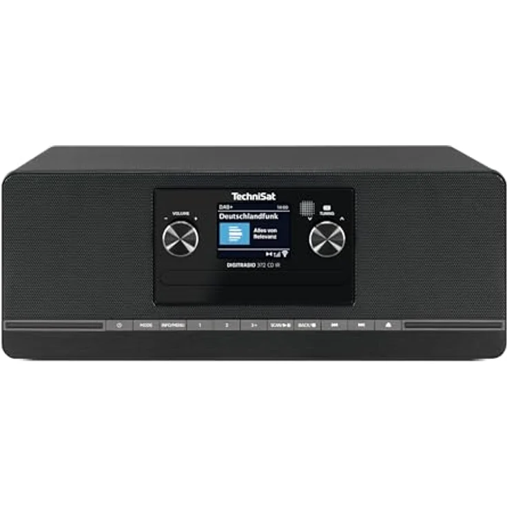 TechniSat DIGITRADIO 372 CD IR – Stereo Internetradio mit DAB+, UKW, CD-Player, WLAN, Bluetooth, Farbdisplay und App-Steuerung - Schwarz – Bild 3