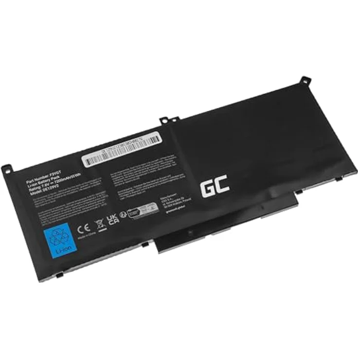 Green Cell DE129V2 Laptop Ersatzteil Akku, kompatibel mit Dell Latitude 7280/7290/7380/7390/7480/7490, 6200 mAh – Bild 5