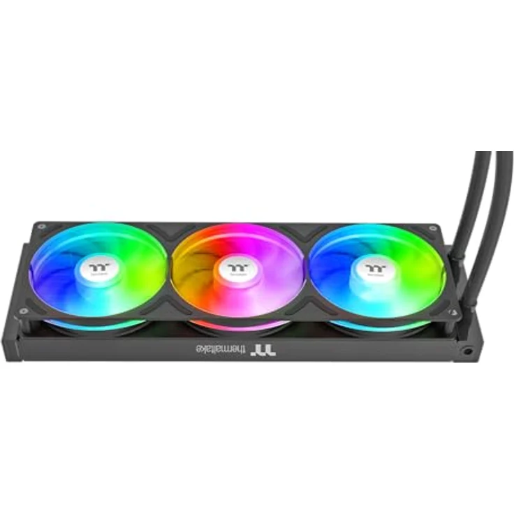 Thermaltake TH360 V3 Ultra ARGB, All-in-One Wasserkühlung mit 3,95" TFT LCD Display, rotierbarem Pumpenkopf und Single Frame Lüfter, Schwarz – Bild 2