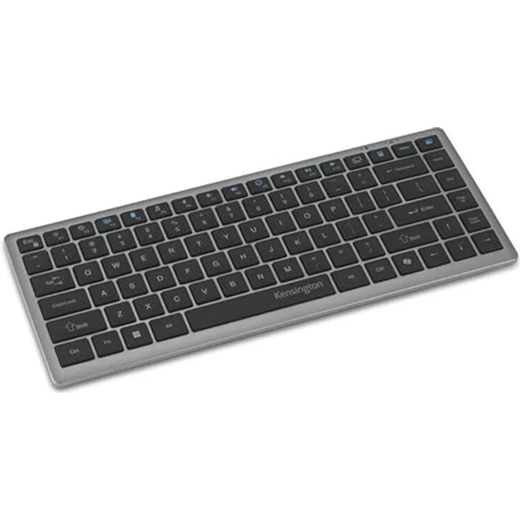 Kensington KB435 EQ, Kabellose kompakte QWERTY-Tastatur mit AI Copilot Taste, USB-Plug-and-Play, 2.4G, geräuscharm, umweltfreundlich, wiederaufladbarer Akku – Bild 1