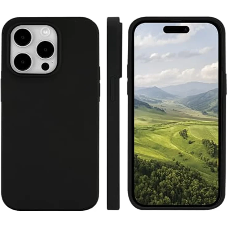 dbramante1928 Monaco MagSafe iPhone 15 Pro Max, Handyhülle aus recyceltem Kunststoff, MagSafe-kompatibel, schwarz – Bild 3