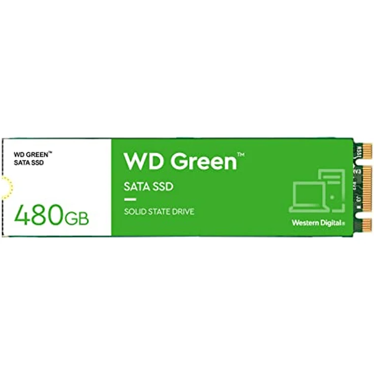 WD Green SATA SSD interne SSD 480 GB (M.2 2280 Modul für den Einsatz in Laptops und Desktop PCs, SLC-Caching-Technologie, Stoßfest, WD F.I.T. Lab™-zertifiziert) grün – Bild 2