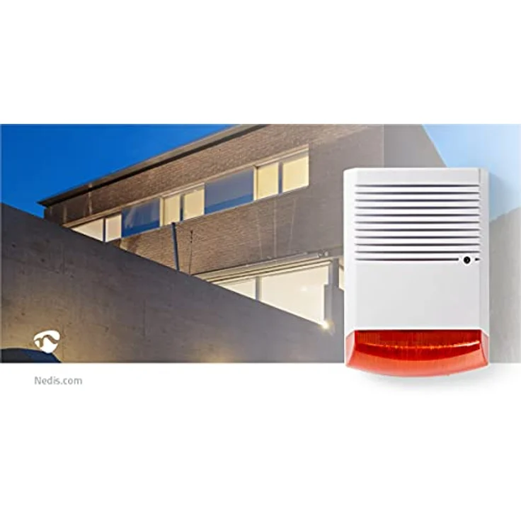 Dummy-Sicherheitssirene IP44 Weiß/Orange – Bild 8