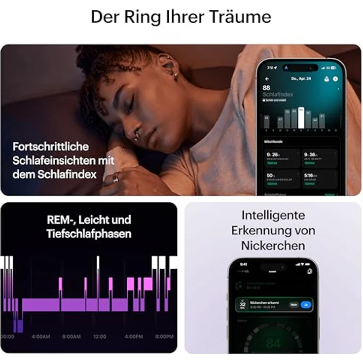 Ultrahuman Ring Air, Silber, Ringgröße 10, Wearable-Zubehör – Bild 5