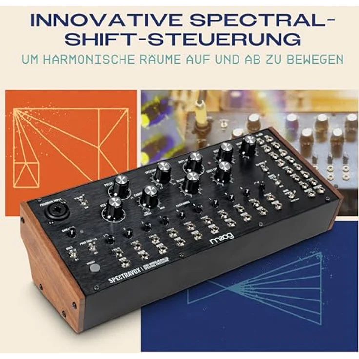 MOOG Spectravox semimodularer Analog Spektral-Prozessor mit CV-Filterbank/Vocoder, spannungsgesteuertem Oszillator, Kopfhörerausgang & 3.5mm Patchbay, lebhafter Sound und flexible Klangformungsfunktionen – Bild 3