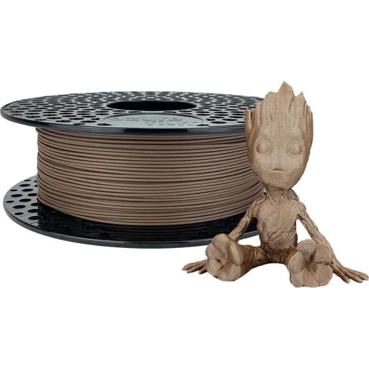 AzureFilm Wood Cork 3D Filament, 1,75 mm PLA, 750 g, umweltfreundlich mit Holz- und Korkoptik