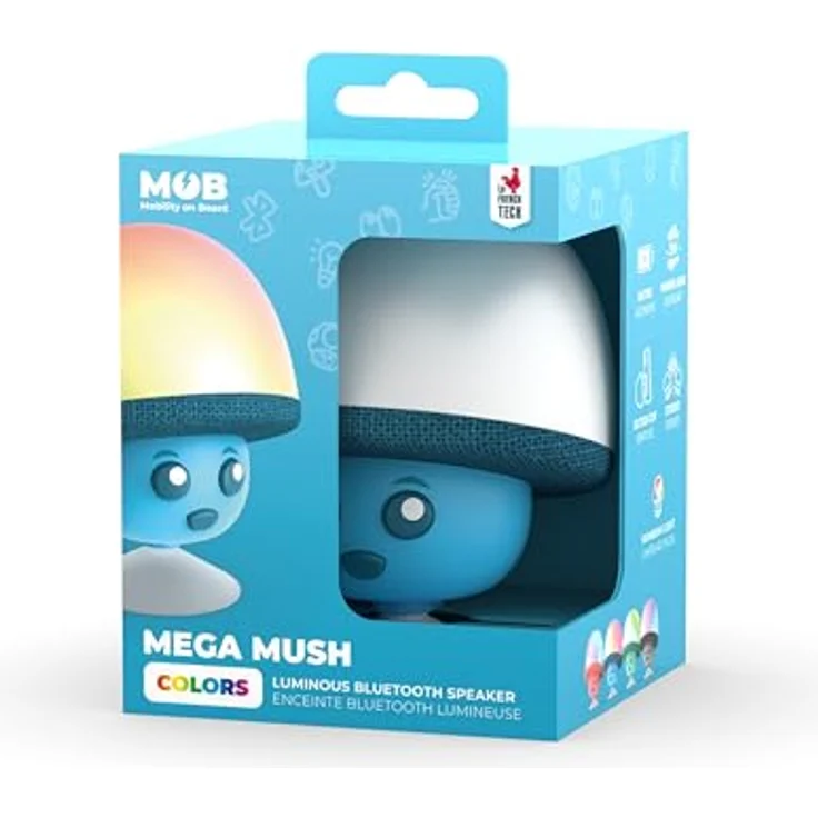 MOB – MOBILITY ON BOARD Mega Mush - Blau Wasserfester Bluetooth-Lautsprecher, Leistungsstarker Sound, Multifunktional, Kann überall aufgesaugt Werden – Bild 3