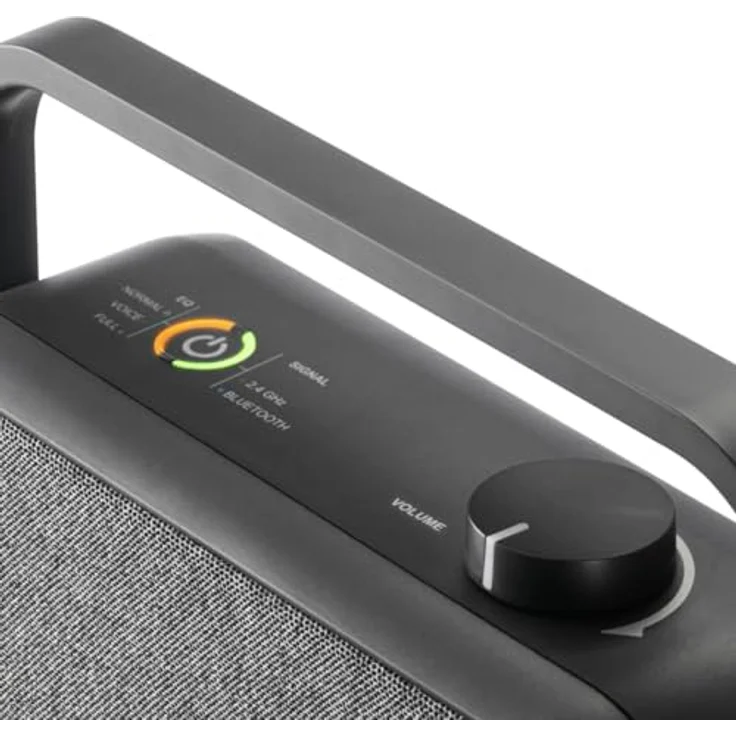 Hama 221849 Senioren TV Bluetooth Lautsprecher, tragbarer Stereo-Lautsprecher mit 2,4-GHz-Station, Schwarz/Grau, versandkostenfrei – Bild 4
