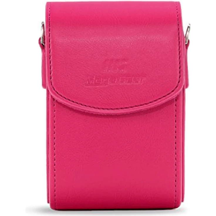 MegaGear MG1429 Panasonic Lumix DC-ZS200, TZ200, Leica C-Lux Leder Kameratasche mit Trageriemen - Rosa – Bild 3