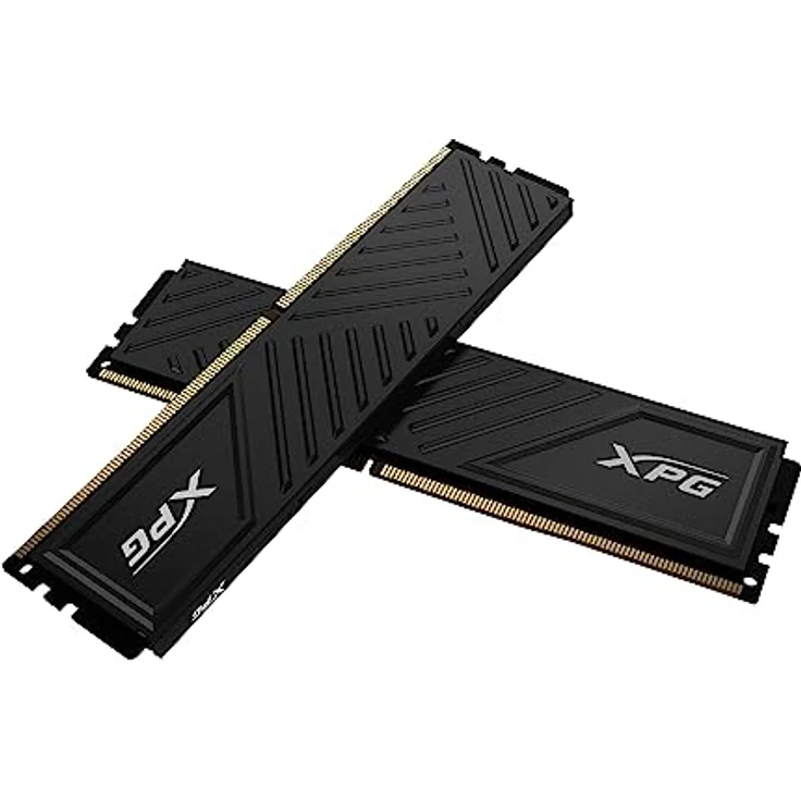 XPG D35 DDR4 1,35 V Desktop-Speicher-Kit (16 GB (2 x 8 GB), 3200 MHz, schwarzer Kühlkörper) - Hochleistungs-RAM mit kompaktem Low-Profile-Kühlkörper – Bild 1
