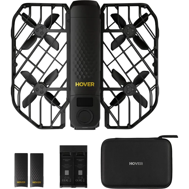 HoverAir Kamera-Drohne X1 PROMAX, 16 Minuten Flugzeit, 12 Mpx Kamera, 125 g, schwarz