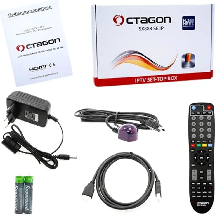 OCTAGON SX888 SE V2, H.265 HD IP HDTV Receiver mit DLNA, 256MB RAM, HDMI CEC Support, firmware aktiverbar – Bild 7