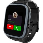 Xplora XGO 3 - Wasserdichte Telefon Uhr für Kinder (mit SIM-Karte) - 4G, Anrufe, Nachrichten, Schulmodus, SOS-Funktion, GPS, Kamera, Schrittzähler - inkl kostenlosem Tarif-Vertrag für 3 Mon. (SCHWARZ)