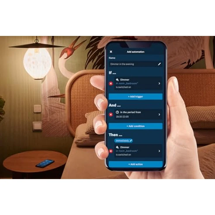 Bosch Smart Home Dimmer Schalter, Aktor zur smarten Steuerung von dimmbarer Beleuchtung, kompatibel mit Amazon Alexa, Google Assistant und Apple HomeKit – Bild 4