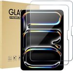ProCase 2 Stück Panzer Schutz Glas für 13" iPad Air (M3/M2) 2025/2024 & 13" iPad Pro (M5/M4) 2025/2024, 9H Displayschutzfolie, kratzfest und stoßfest, ultradünn