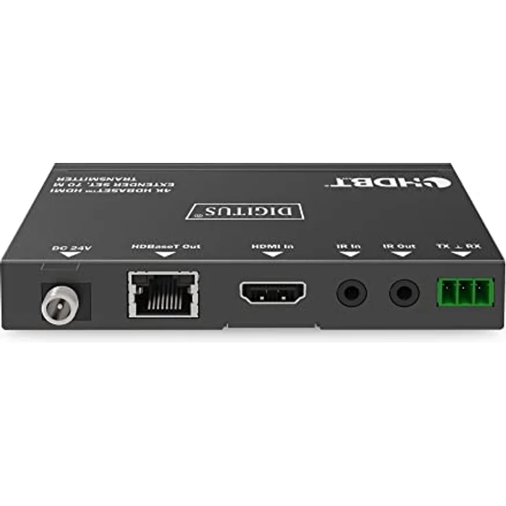 DIGITUS 4K HDBaseT™ HDMI Extender Set, 70 m, 4K2K@30Hz, RS232, IR, Schwarz – Bild 5
