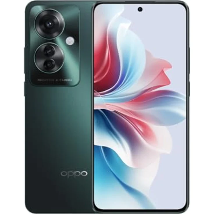 OPPO Reno 11 F (256 GB, Palm Green, 6.70", Dual SIM, 64 Mpx, 5G), Smartphone, Grün – Bild 1