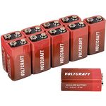VOLTCRAFT 6LR61 9 V Block-Batterie Alkali-Mangan 550 mAh 9 V 10 St.