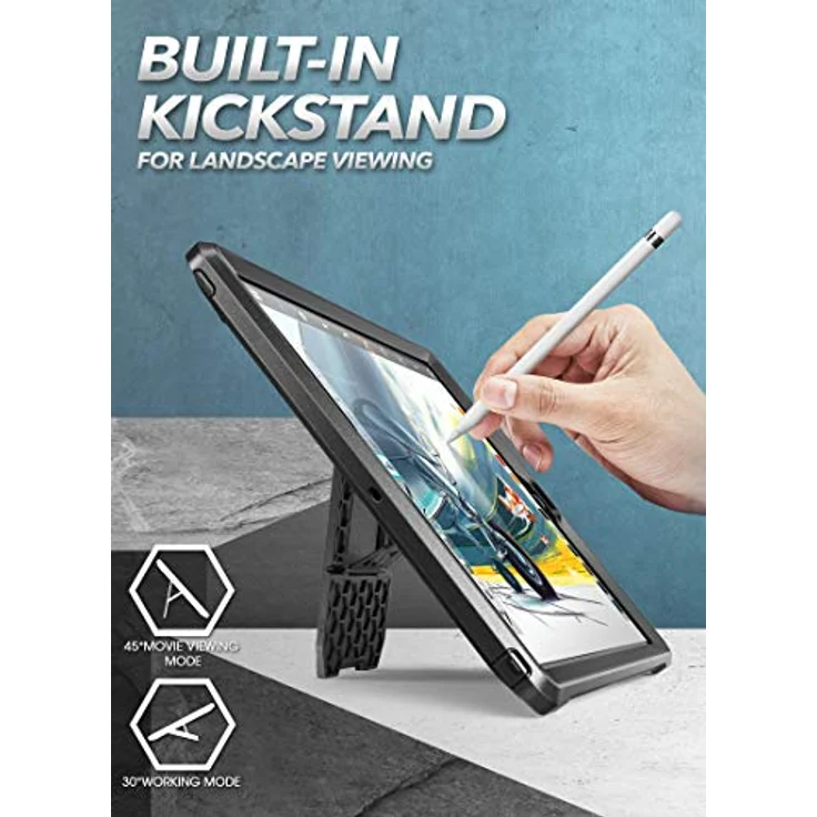 Supcase Unicorn Beetle Pro Rugged Case für Apple iPad 10,2 (2019), Schwarz – Bild 2
