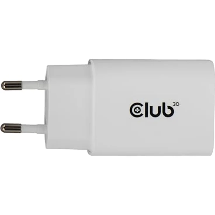 Club 3D Club3D Lifestyle Ladegerät USB-C, 30 Watt, 2 Ports, kompakte Bauweise, weiss – Bild 2