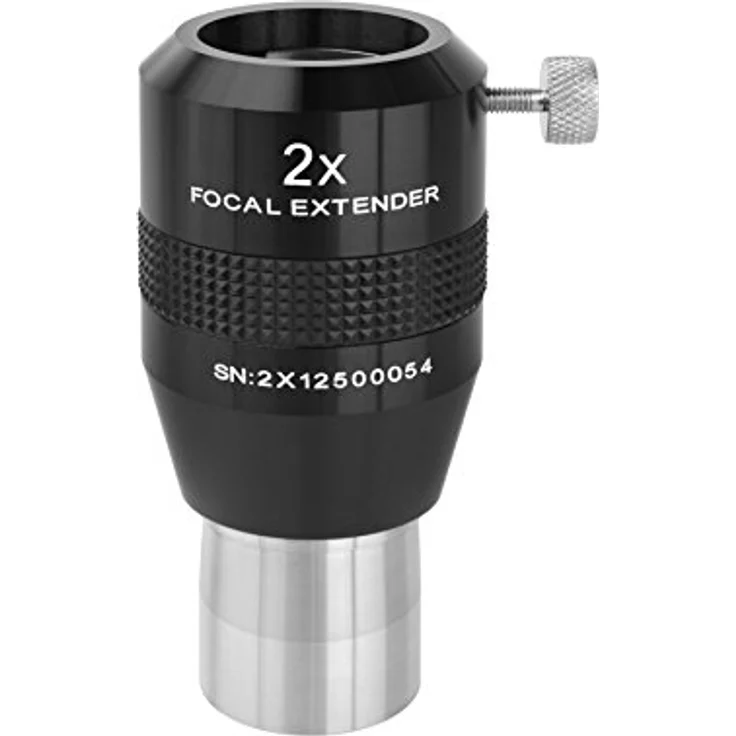 Explore Scientific Fokal Extender 2x 31.7mm/1.25 Zoll Barlowlinse zur Erhöhung der Brennweite für Teleskope – Bild 3