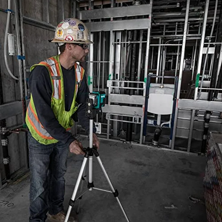 Makita Compact Tripod, Stativ mit Höhenverstellung 400-1140 cm, inklusive Aufbewahrungstasche – Bild 5
