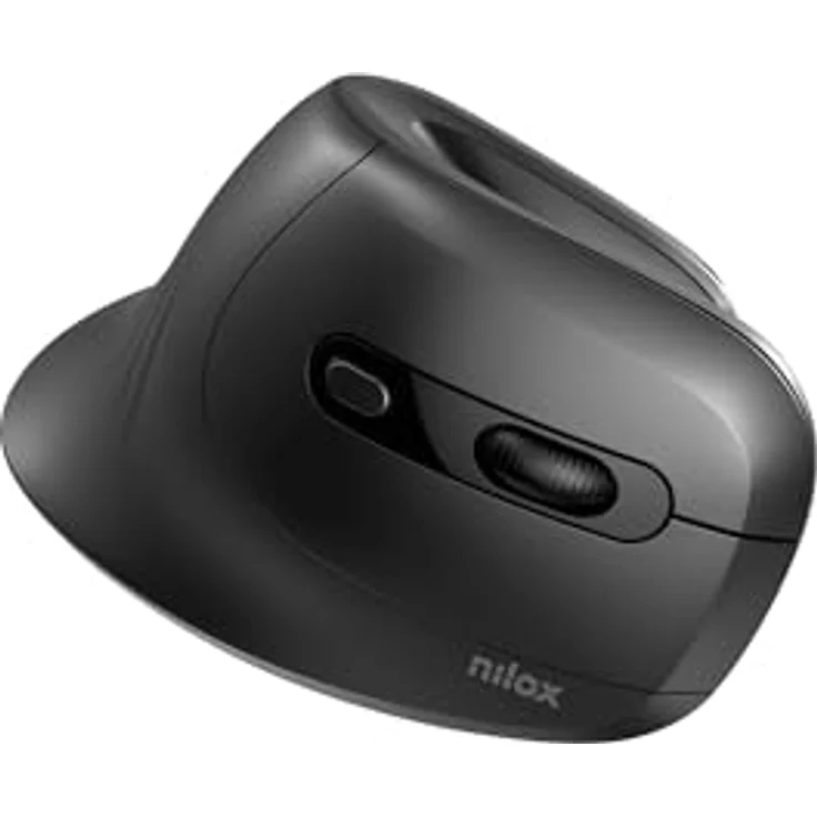 Nilox Vertikale kabellose Maus, ergonomisches Design in Schwarz – Bild 3