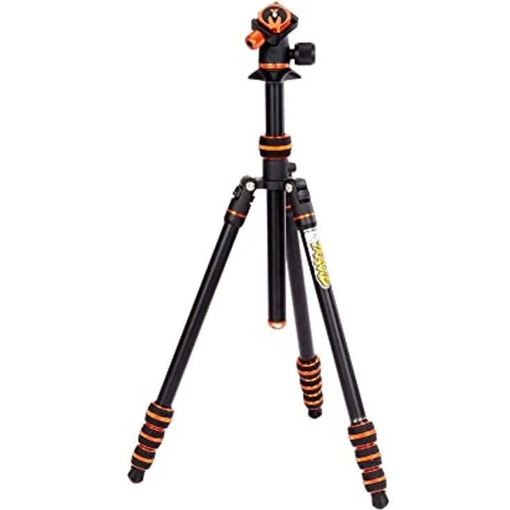 3 LEGGED THING PUNKS TRAVIS 2.0, Aluminiumstativ mit Airhed Neo 2.0 - Schwarz-Orange