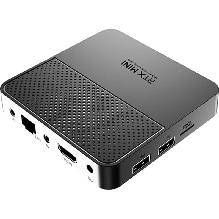 GloriaForce RTX Mini 4K UHD Android 11, OTT Streamer Multimedia Player, H.265, 2GB RAM, 16GB Flash, WiFi, Schwarz – Bild 5