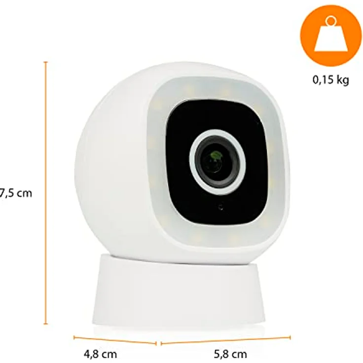 Smartwares Starlight Überwachungskamera – Außenbereich – WLAN – Verschiedene Betrachtungsmodi – QHD-Bilder – Zwei-Wege-Kommunikation – Bewegungssensor – Bild 3